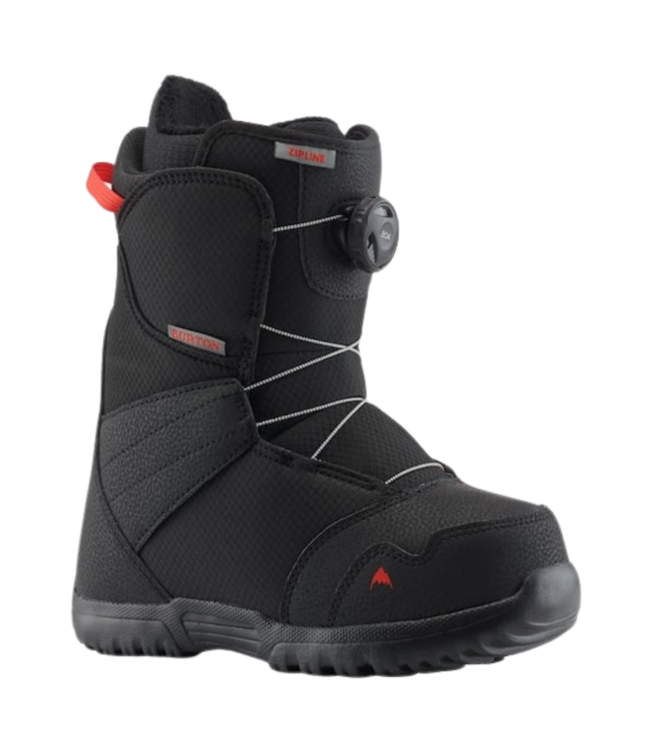 BURTON KIDS ZIPLINE BOA SNOWBOARD BOOTS BLACK 2023