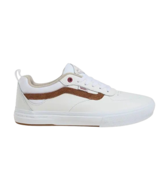 VANS VANS MENS SKATE KYLE WALKER SHOES LEATHER MARSHMELLOW WHITE/BROWN
