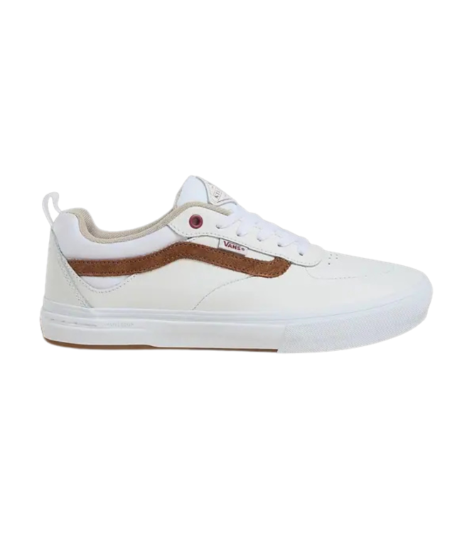 VANS MENS SKATE KYLE WALKER SHOES LEATHER MARSHMELLOW WHITE/BROWN