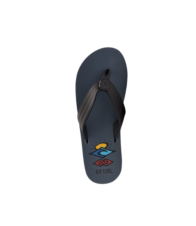 RIP CURL MENS RIPPER BLOOM OPEN TOE SANDAL BLUE GREY