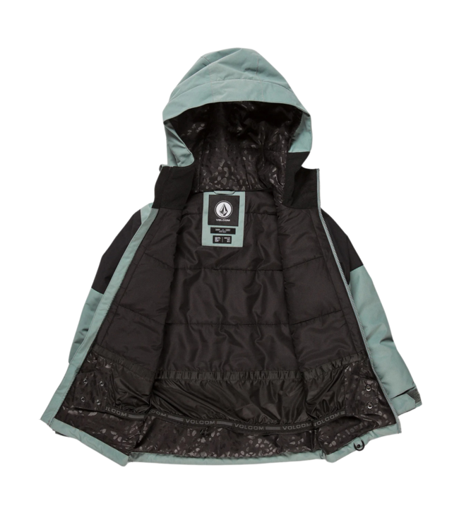 VOLCOM GIRLS WESTERLIES INSULATED JACKET GREEN ASH 2023
