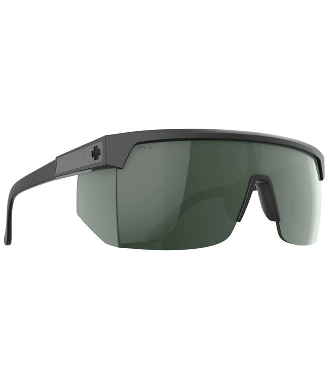 SPY SUPER FLYNN ANSI MATTE BLACK SUNGLASSES w/ HAPPY GRAY GREEN
