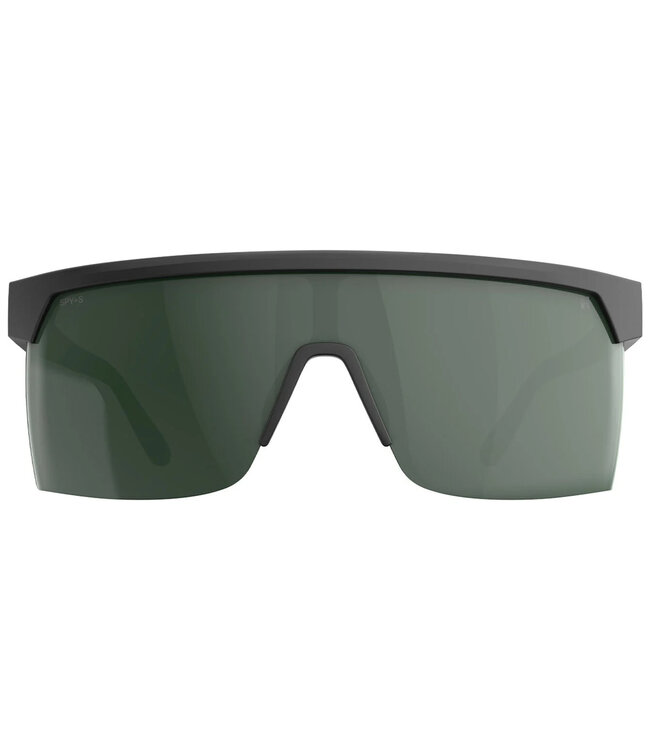 SPY SUPER FLYNN ANSI MATTE BLACK SUNGLASSES w/ HAPPY GRAY GREEN