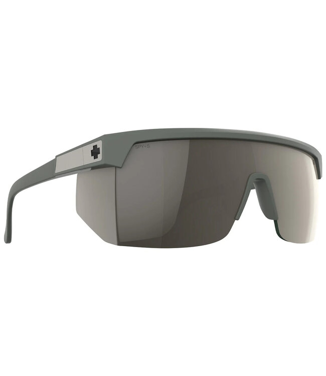 SPY SUPER FLYNN ANSI MATTE OLIVE GREEN SUNGLASSES w/ HAPPY BRONZE PEWTER MIRROR