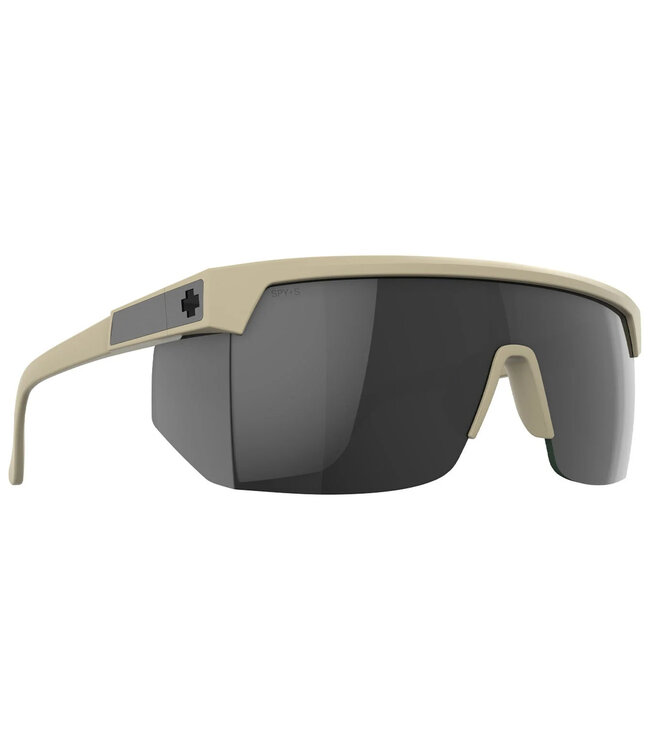 SPY SUPER FLYNN ANSI MATTE SAND SUNGLASSES w/ HAPPY GRAY GREEN BLACK SPECTRA MIRROR