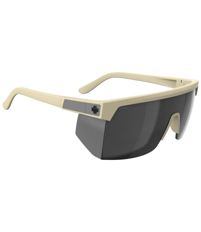 SPY SUPER FLYNN ANSI MATTE SAND SUNGLASSES w/ HAPPY GRAY GREEN BLACK SPECTRA MIRROR