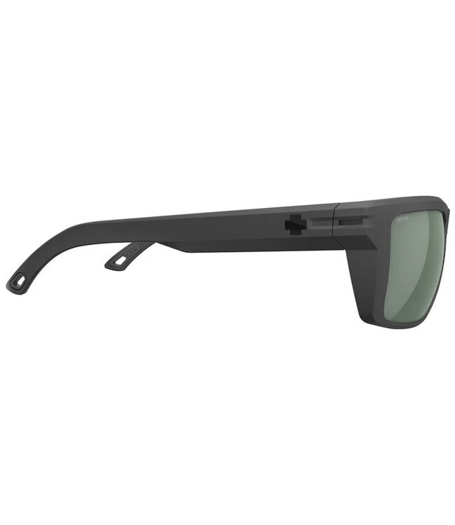 SPY OVERHAUL XL ANSI  SOFT MATTE BLACK SUNGLASSES w/ HAPPY GRAY GREEN POLAR