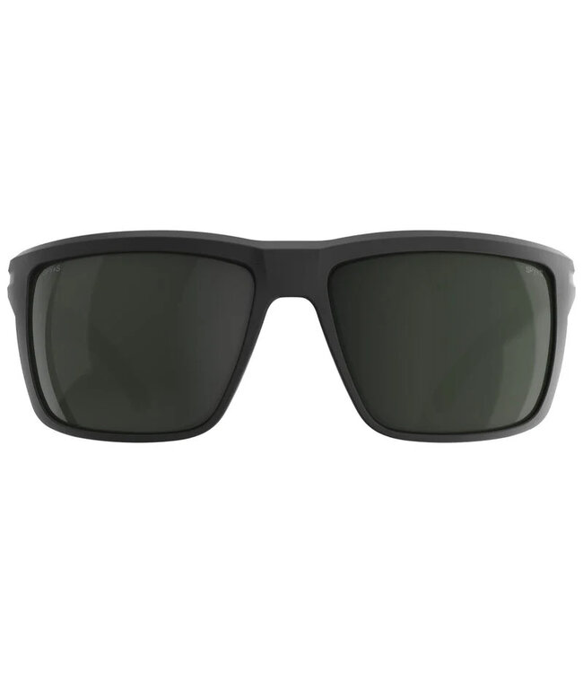 SPY OVERHAUL XL ANSI  SOFT MATTE BLACK SUNGLASSES w/ HAPPY GRAY GREEN