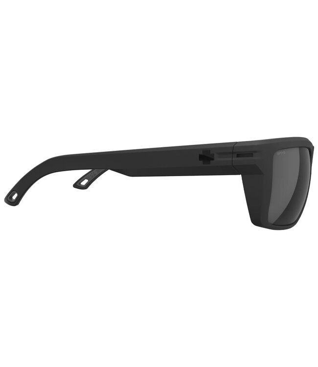 SPY OVERHAUL XL ANSI  SOFT MATTE BLACK SUNGLASSES w/ HAPPY BOOST POLAR BLACK MIRROR