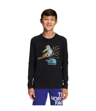 THE NORTH FACE THE NORTH FACE BOYS GRAPHIC LONG SLEEVE TEE THE NORTH FACE BLACK 2023