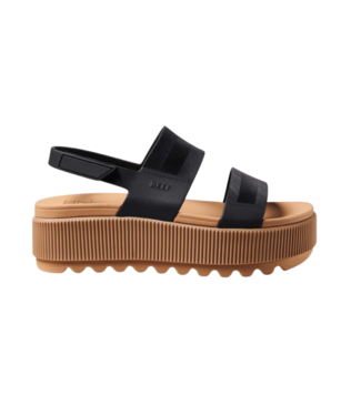 REEF REEF WOMENS WATER VISTA HIGHER SANDALS BLACK/TAN