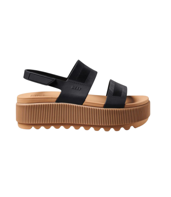 REEF WOMENS WATER VISTA HIGHER SANDALS BLACK/TAN