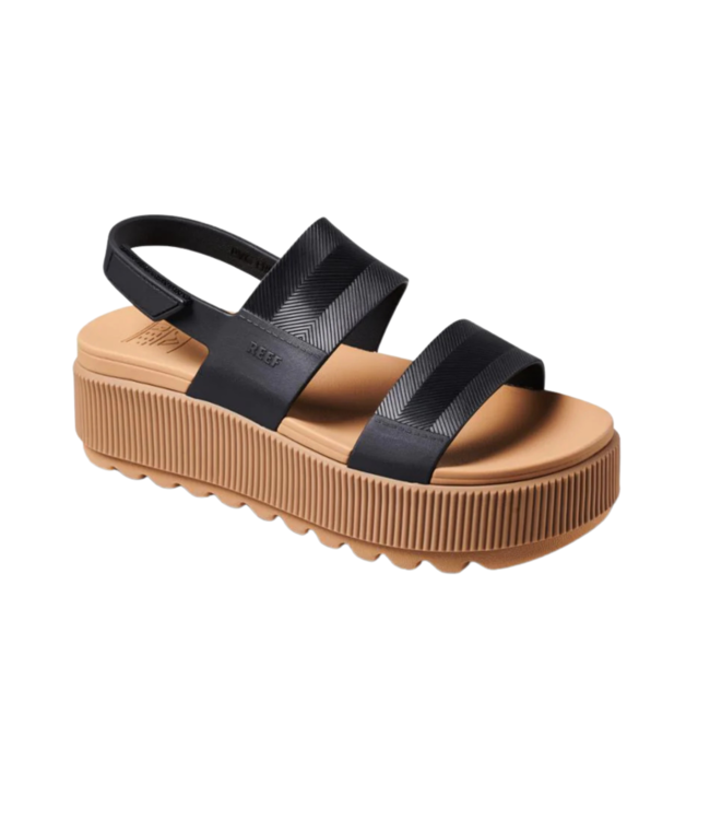 REEF WOMENS WATER VISTA HIGHER SANDALS BLACK/TAN