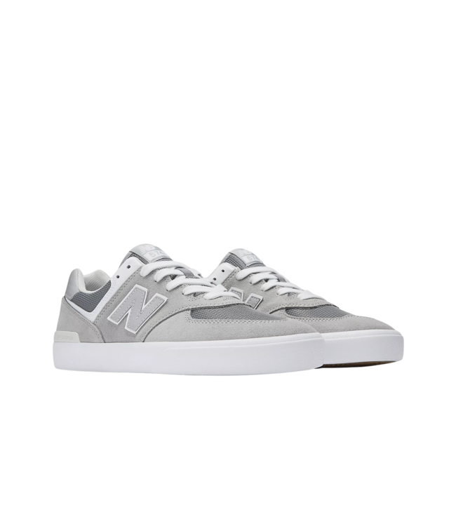 NEW BALANCE NUMERIC MENS 574 VULC SHOES GREY/WHITE