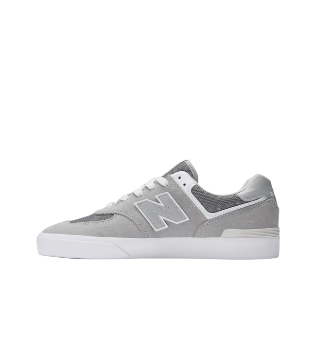 NEW BALANCE NUMERIC MENS 574 VULC SHOES GREY/WHITE