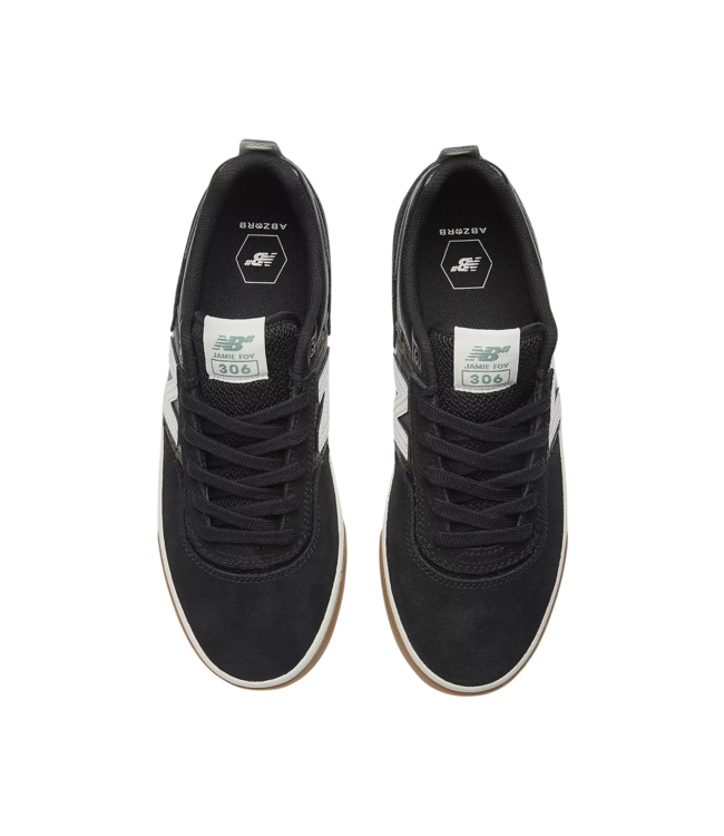 NEW BALANCE MENS NUMERIC 306 JAMIE FOY SHOE BLACK/WHITE