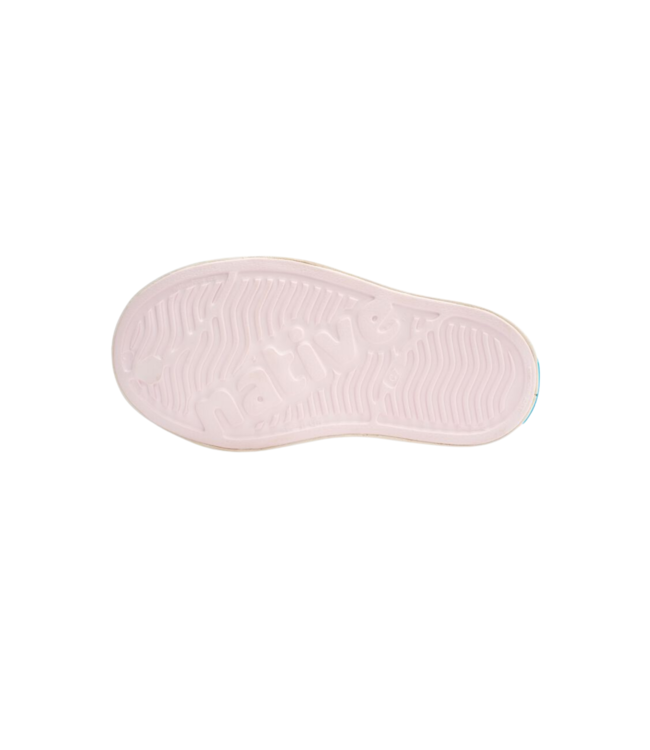 NATIVE JEFFERSON LITTLE KIDS SHOE MILK PINK/SHELL WHITE
