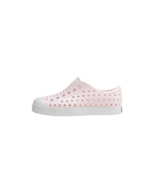 NATIVE JEFFERSON LITTLE KIDS SHOE MILK PINK/SHELL WHITE