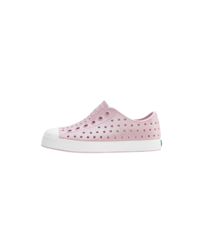 NATIVE JEFFERSON BIO-BLING KIDS SHOE BARELY PINK BLING