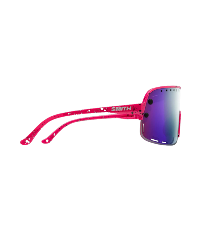 SMITH ULTRALITE SUNGLASSES 80S NIGHT W/ CHROMAPOP VIOLET MIRROR