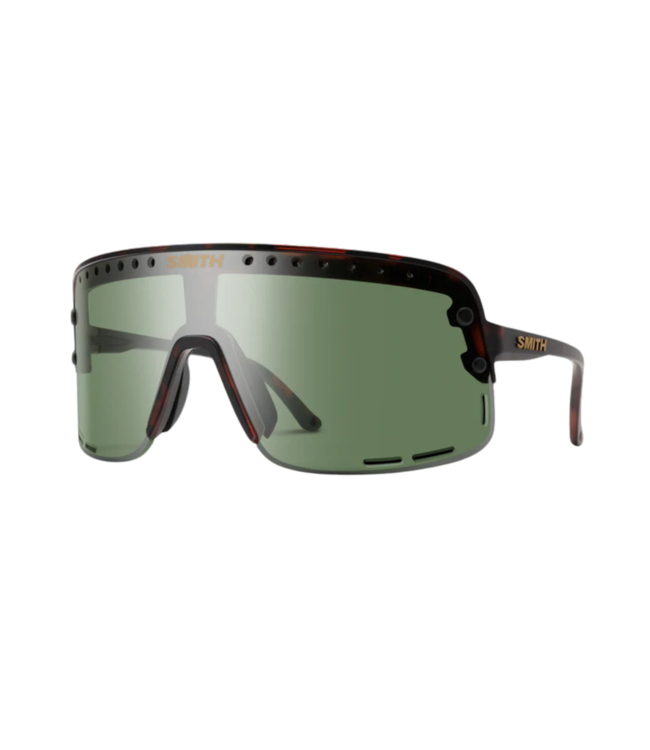 SMITH ULTRALITE SUNGLASSES MATTE TORTOISE W/ CHROMAPOP GREY GREEN