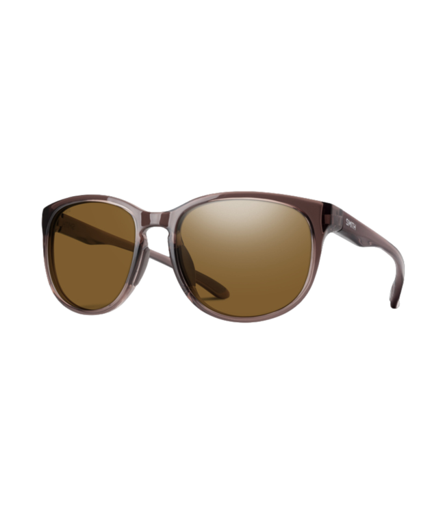 SMITH LAKE SHASTA ROSEWOOD CRYSTAL SUNGLASSES w/ CHROMAPOP POLAR BROWN