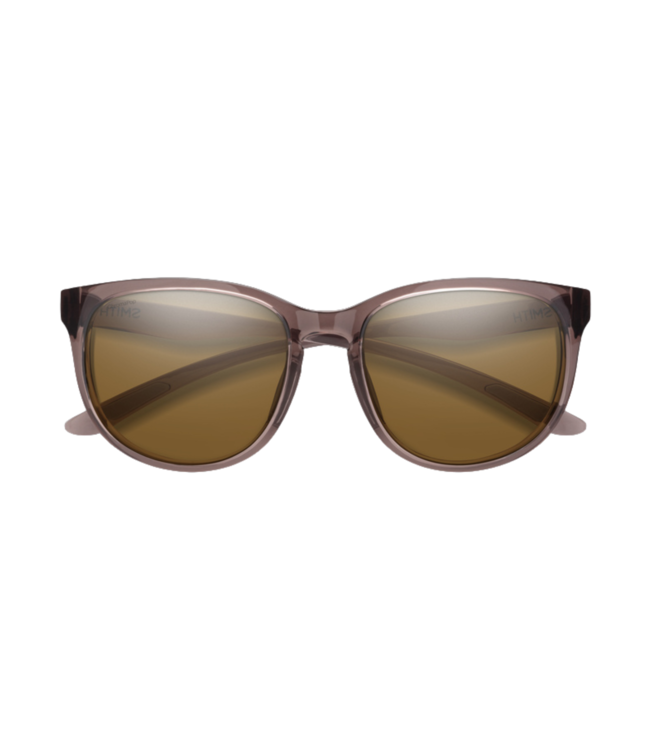SMITH LAKE SHASTA ROSEWOOD CRYSTAL SUNGLASSES w/ CHROMAPOP POLAR BROWN