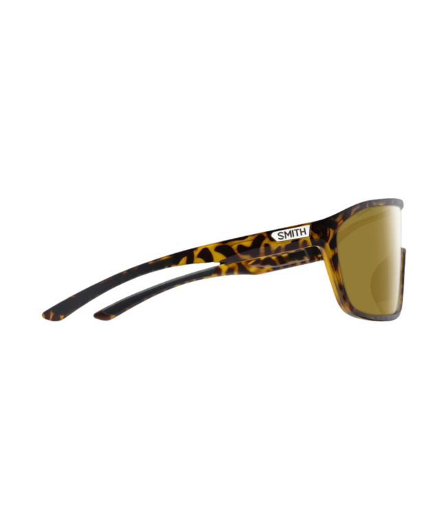 SMITH BOOMTOWN MATTE DARK TORTOISE SUNGLASSES W/CHROMAPOP POLAR BRONZE MIRROR