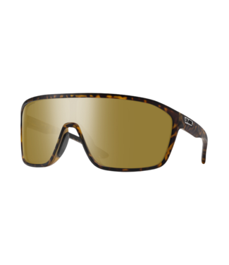 SMITH SMITH BOOMTOWN MATTE DARK TORTOISE SUNGLASSES W/CHROMAPOP POLAR BRONZE MIRROR