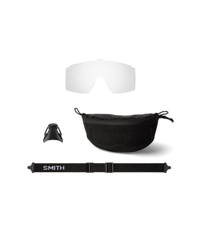 SMITH PURSUIT MATTE BLACK SUNGLASSES W/ PC CHROMAPOP BLACK