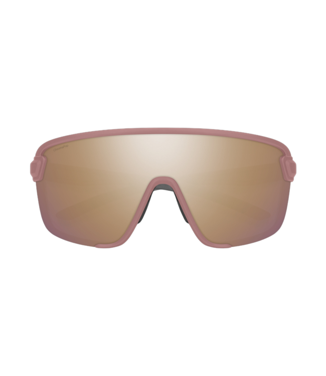 SMITH BOBCAT MATTE CHALK ROSE SUNGLASSES w/ CHROMAPOP ROSE GOLD MIRROR