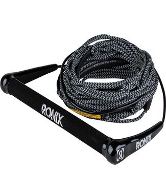 RONIX RONIX SURF ROPE 3.0 HIDE GRIP 70' 4-SECTION ROPE AND HANDLE COMBO BLACK 2025