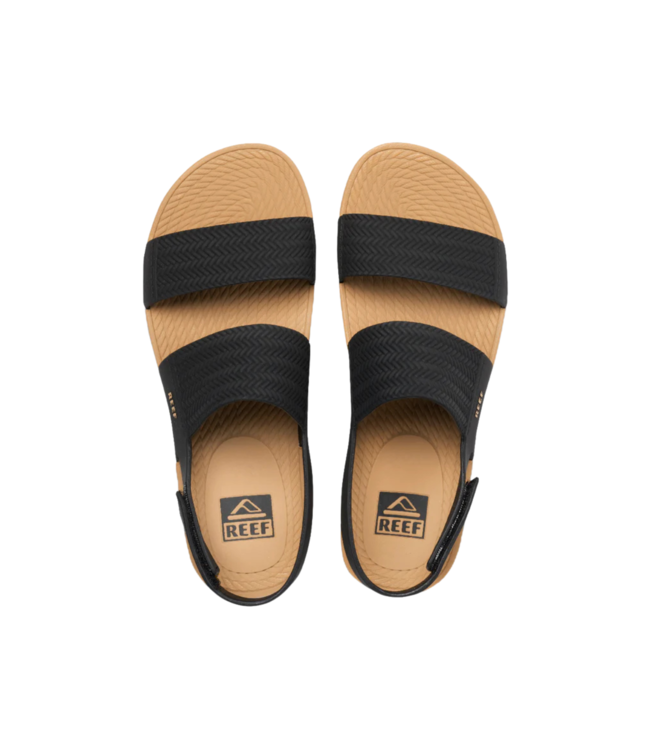 REEF WOMENS WATER VISTA SANDALS BLACK/TAN