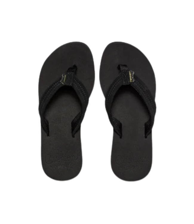 REEF WOMENS CUSION BREEZE SANDALS BLACK/BLACK