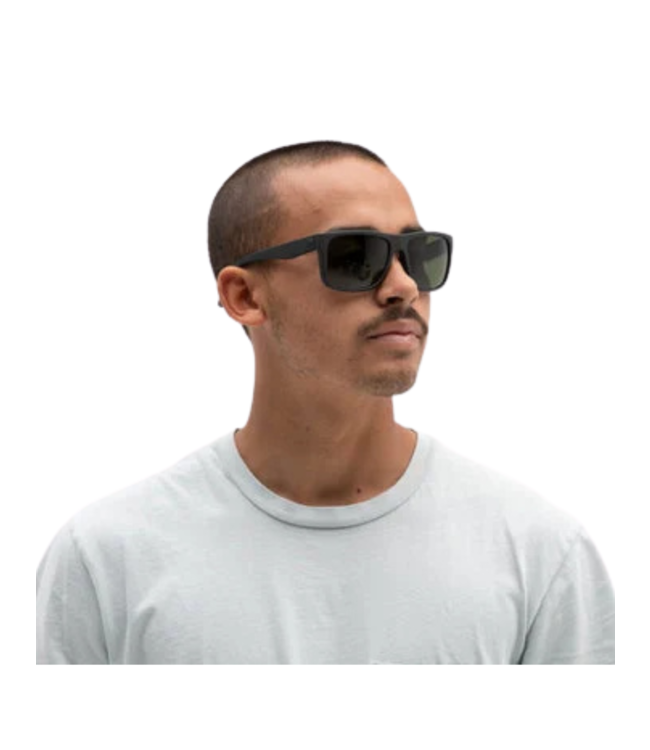 ELECTRIC SWINGARM MATTE BLACK SUNGLASSES w/ GREY LENS