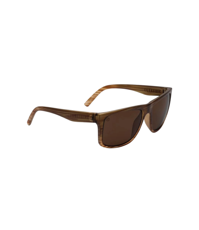 ELECTRIC SWINGARM XL RED WOOD SUNGLASSES w/ BRONZE POLARIZED LENS