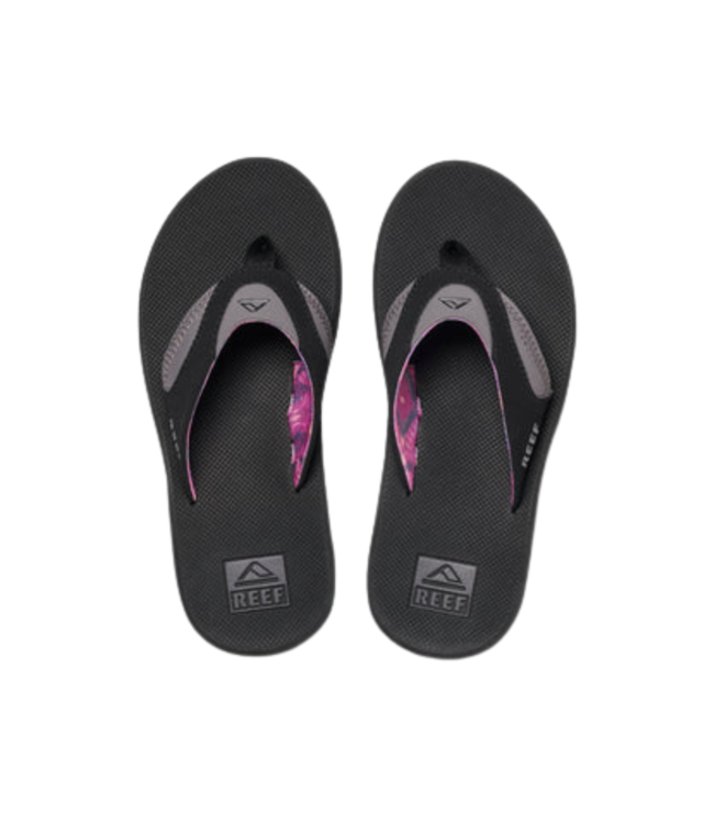 REEF WOMENS FANNING SANDALS BLACK/GREY