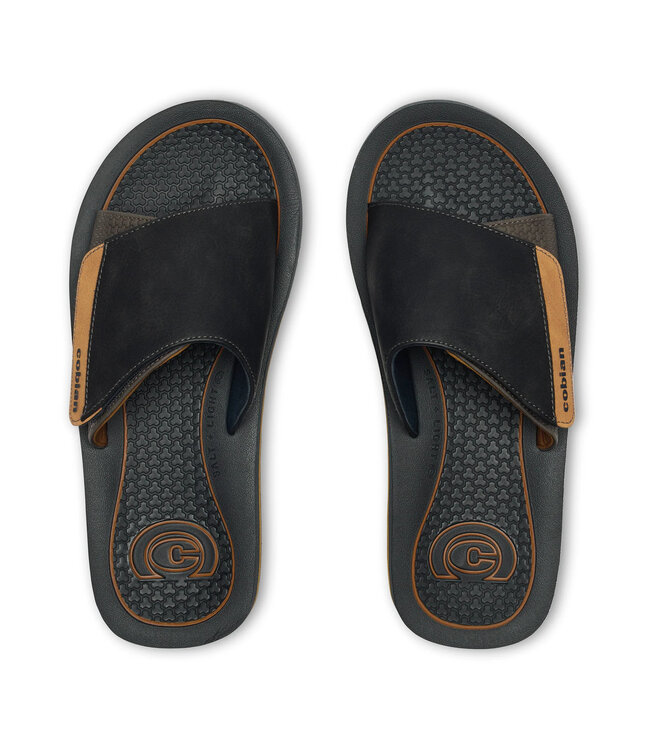 COBIAN MENS DRT SLIDE SANDALS CHARCOAL