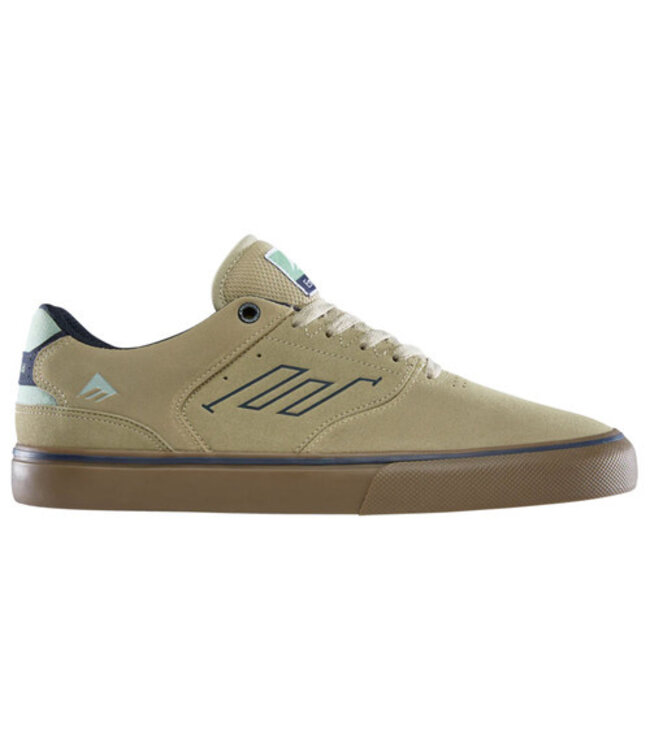 EMERICA THE LOW VULC SHOE TAN/BLUE/GREEN