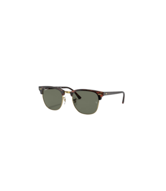 RAY BAN RAY-BAN CLUBMASTER SUNGLASSES RED HAVANA TORTOISE w/ G-15 GREEN POLARIZED LENS