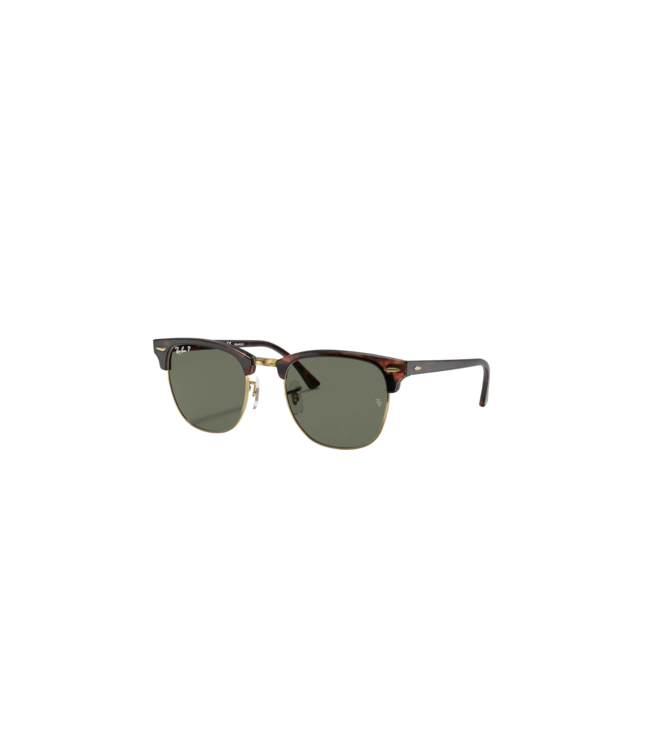 RAY-BAN CLUBMASTER SUNGLASSES RED HAVANA TORTOISE w/ G-15 GREEN POLARIZED LENS