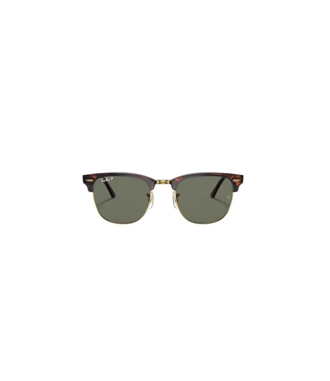 RAY-BAN CLUBMASTER SUNGLASSES RED HAVANA TORTOISE w/ G-15 GREEN POLARIZED LENS