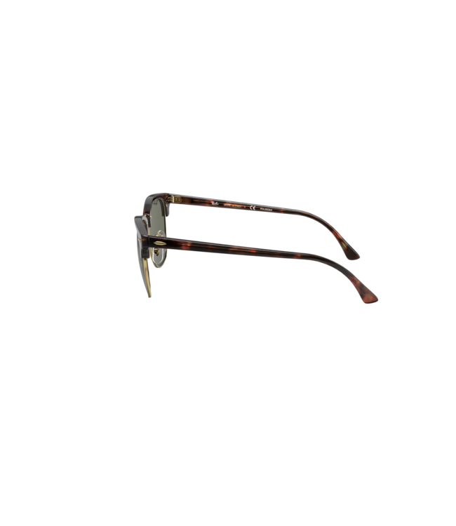 RAY-BAN CLUBMASTER SUNGLASSES RED HAVANA TORTOISE w/ G-15 GREEN POLARIZED LENS