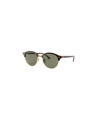 RAY BAN RAY-BAN CLUBROUND SUNGLASSES RED HAVANA w/ G-15 GREEN