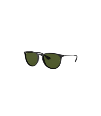 RAY BAN RAY-BAN ERIKA SUNGLASSES BLACK w/ GREEN LENS