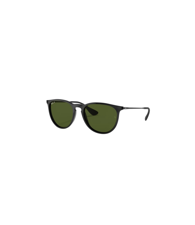 RAY-BAN ERIKA SUNGLASSES BLACK w/ GREEN LENS