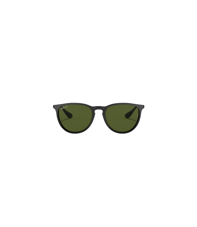 RAY-BAN ERIKA SUNGLASSES BLACK w/ GREEN LENS