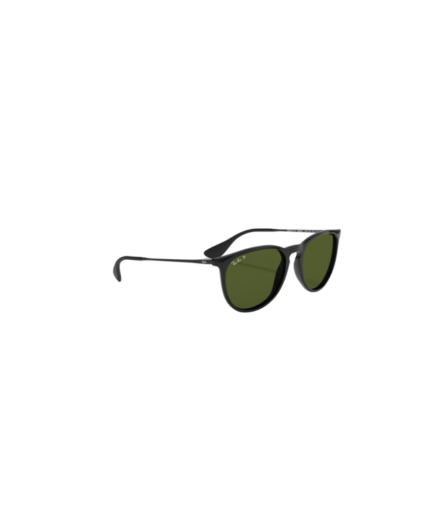 RAY-BAN ERIKA SUNGLASSES BLACK w/ GREEN LENS