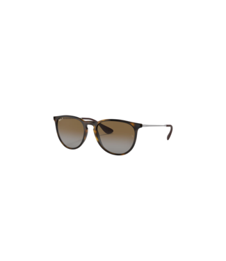 RAY BAN RAY-BAN ERIKA SUNGLASSES LIGHT HAVANA w/ BROWN GRADIENT POLARIZED LENS
