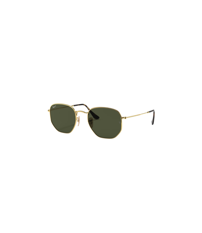 RAY-BAN HEXAGONAL SUNGLASSES ARISTA w/ G15 GREEN POLARIZED LENS